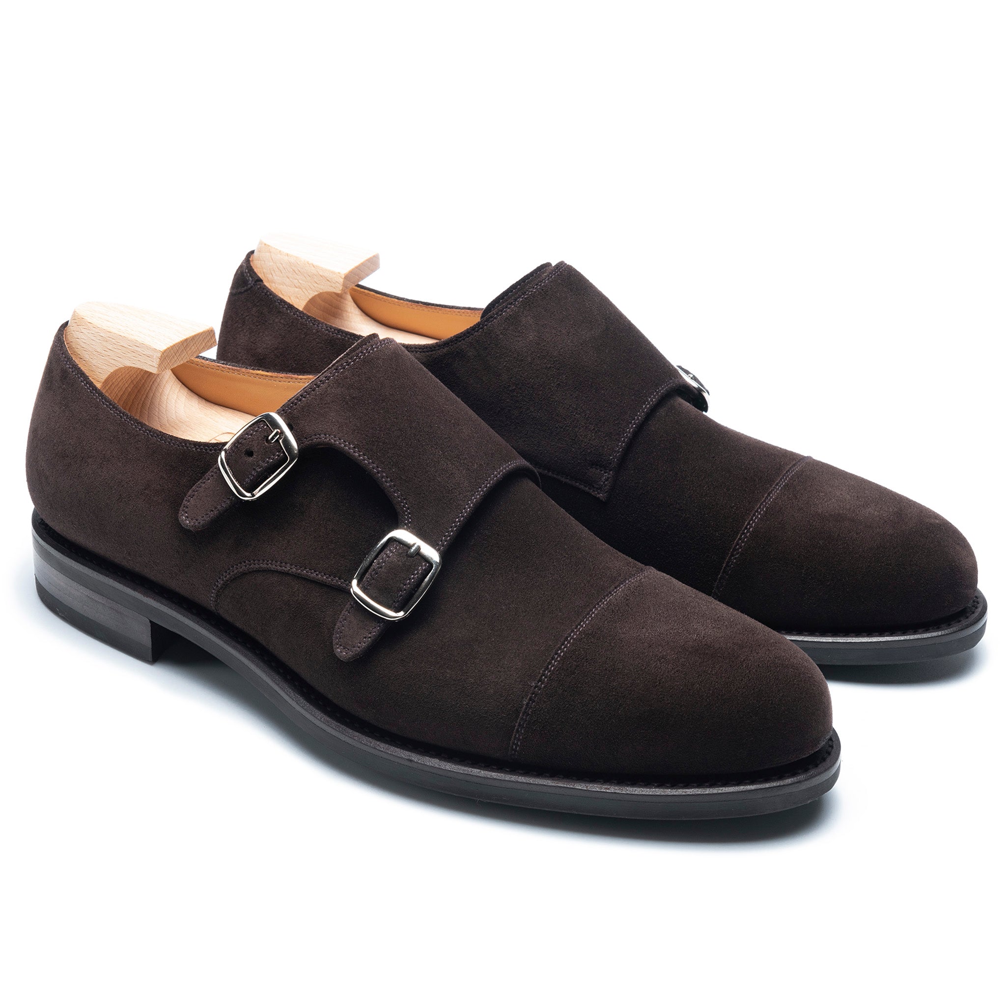 Mens suede monk store strap shoes